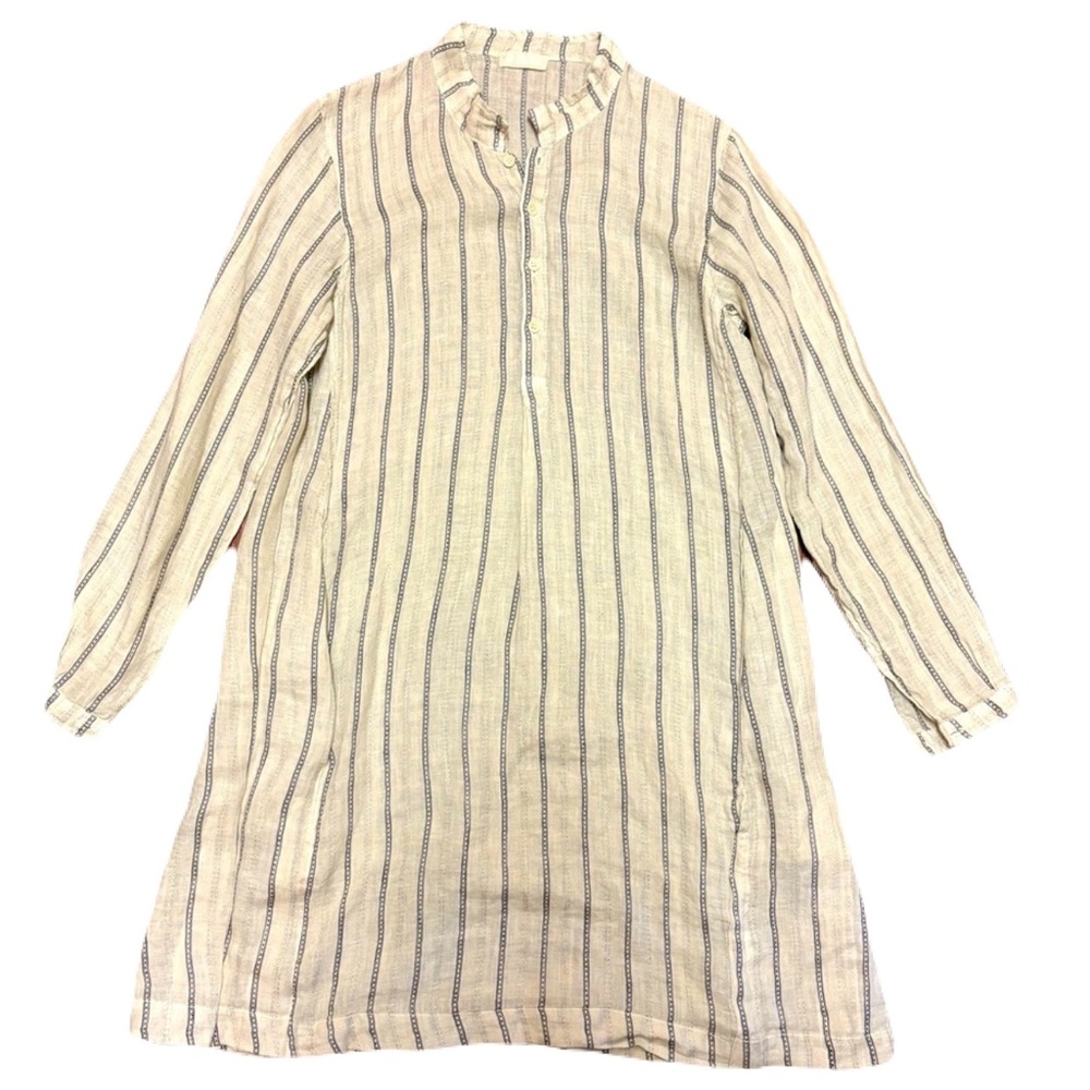 CP SHADES 100% Linen Dress-Beachy-Coastal-lagenlook-SizeS